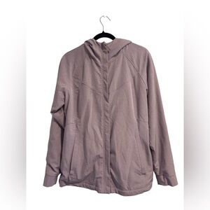 Kirkland Signature Women's Faux Fur Lined Hooded Jacket in Light Purple, Size M